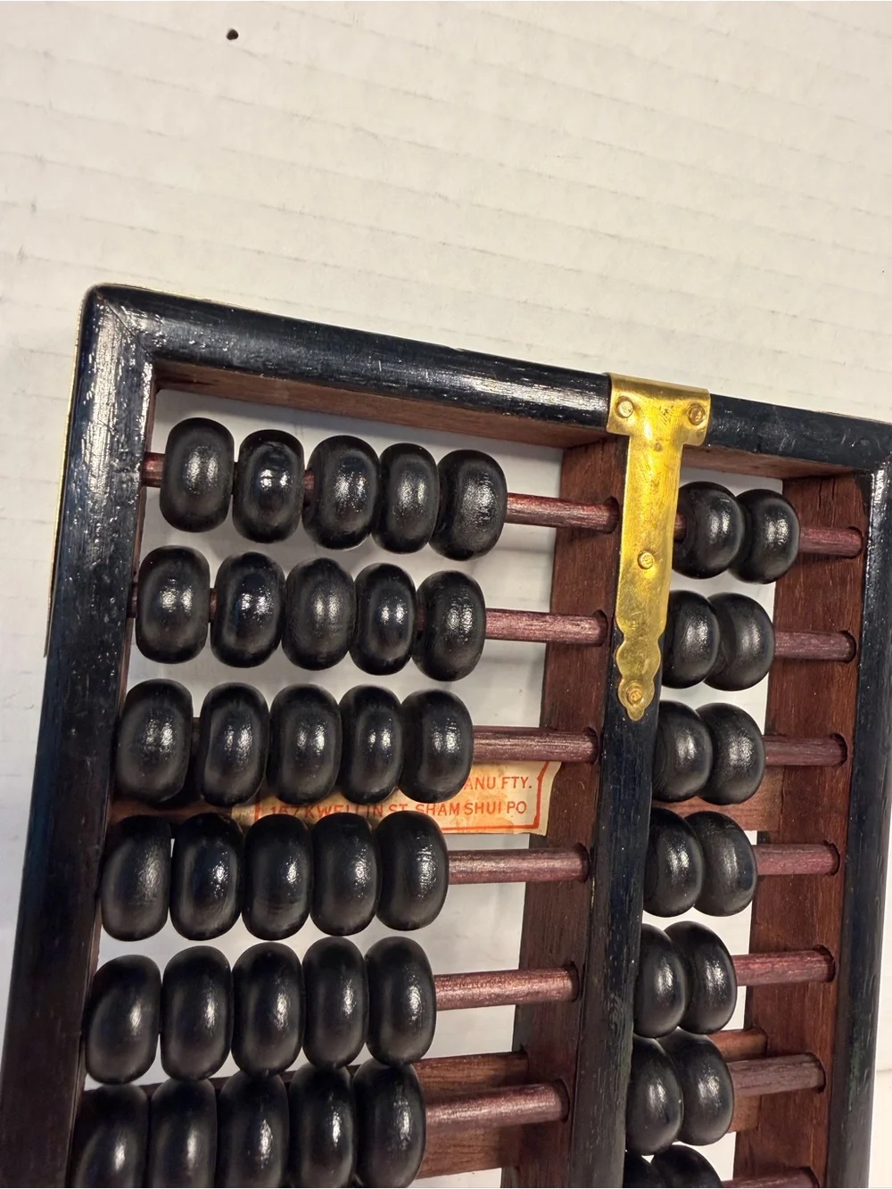 Vintage Wang Hing Abacus Manu Fty Hong Kong Wood